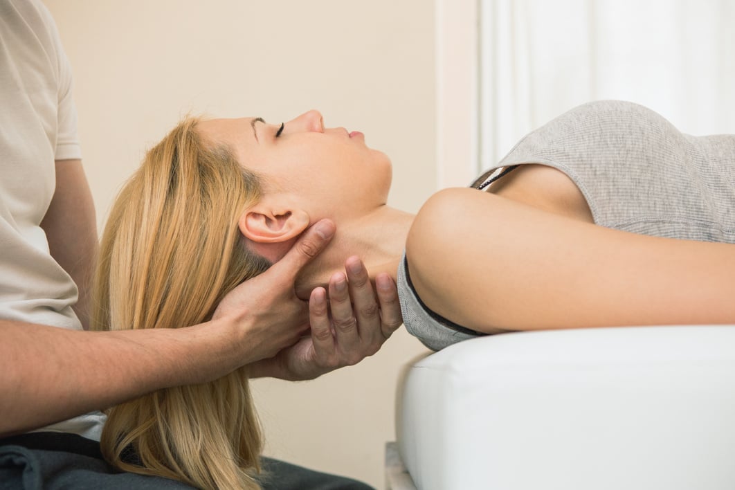 Chiropractic neck adjustment